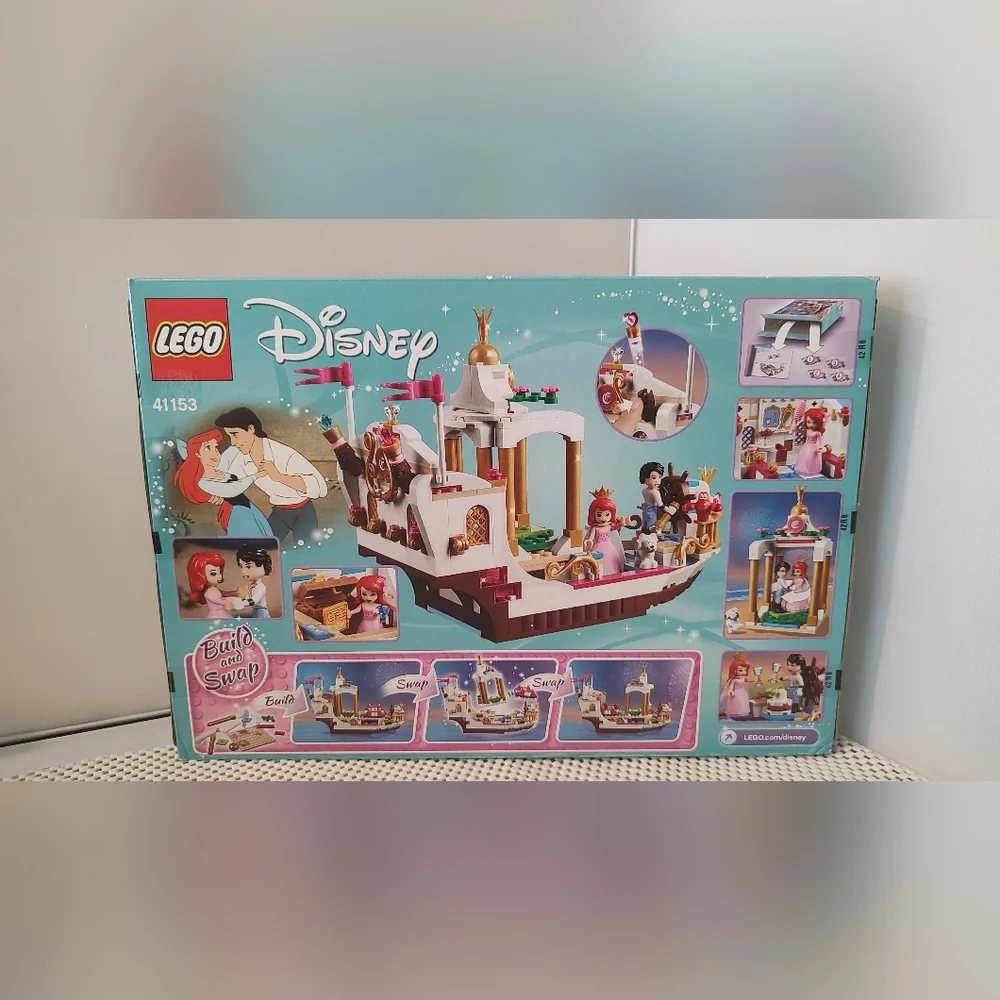 Lego 41153 Ariel's Royal Celebration Boat Building Toy Set Disney NWT
